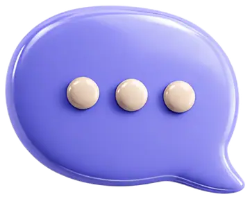3D Chat Bubble with Dots