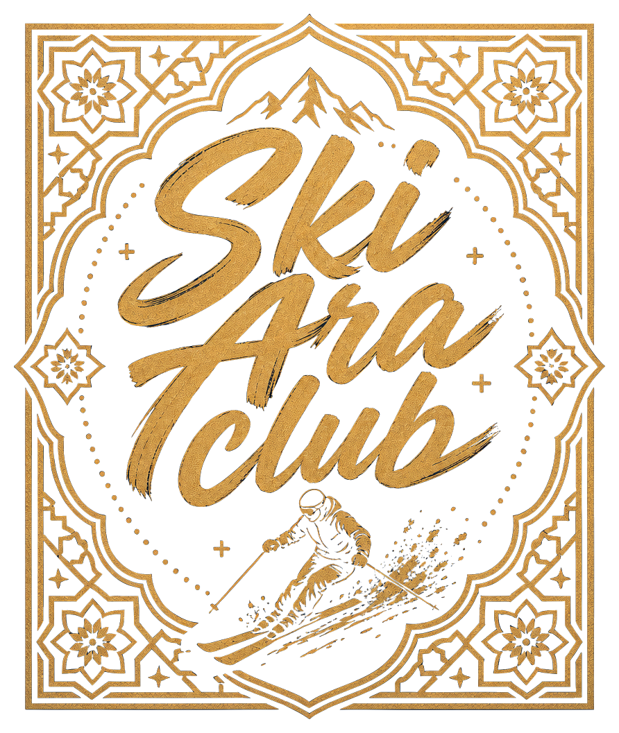 Elegant Ski Ara Club Typography Poster