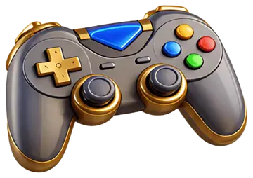 Stylish Game Controller with Joysticks