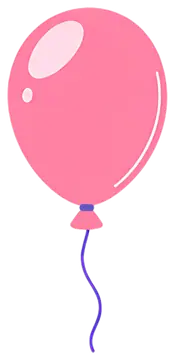 Single pink balloon with a twist