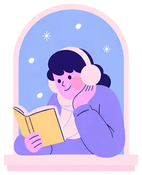 Person Reading a Book by the Window