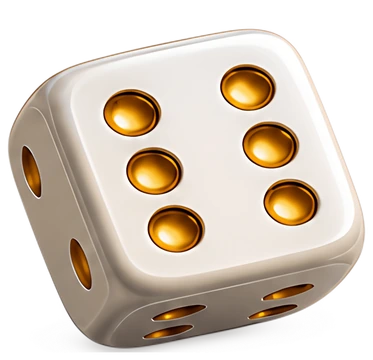Dice Showing a Six