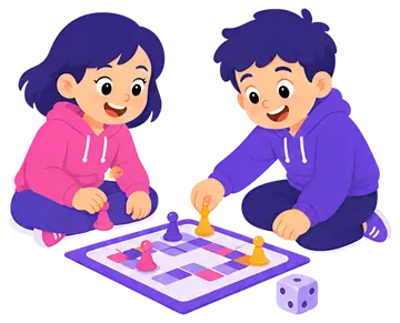 Children Playing Board Game Together
