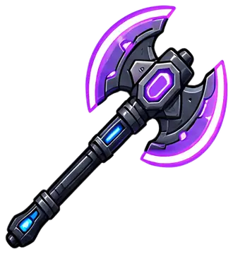 3D Space Axe with Energy Blade