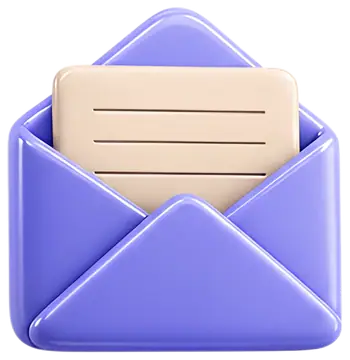 3D Envelope with Letter