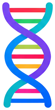 Colorful DNA Helix Illustration