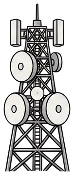 Radio Tower with Transmitters