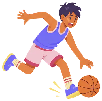 Person Tripping Over Basketball
