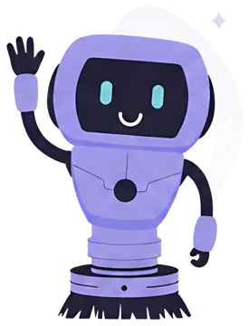 Friendly waving robot assistant