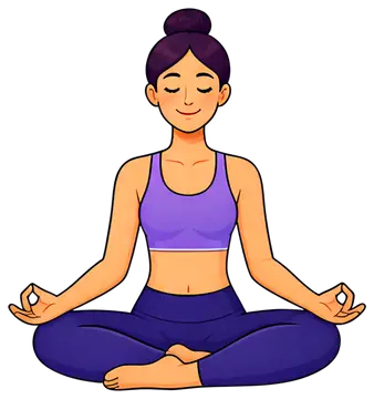 Person Meditating in Yoga Pose