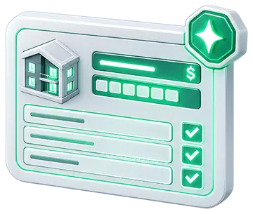 Automated Real Estate Listing Card