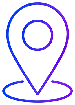 Stylized location pin icon