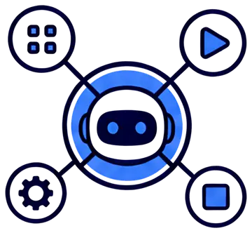 Minimalist Automation Wheel with AI Node