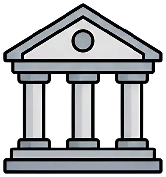 Classic Bank Building Icon