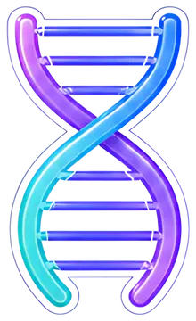 Vibrant DNA Helix Design