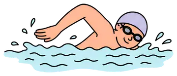 Swimmer in Freestyle Stroke