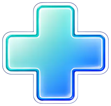 Stylized medical cross