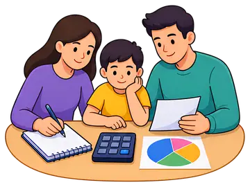 Family Budget Planning at Table