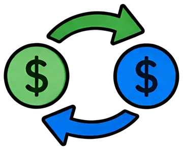Money Transfer Arrows