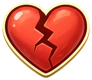 Cracked Red Heart Icon