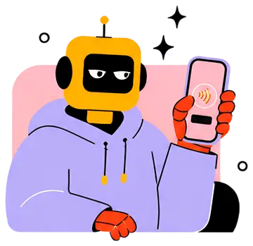 Eccentric robot using smartphone