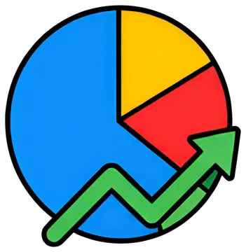 Pie Chart with Growth Trend