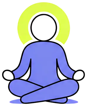 Meditative Figure with Halo