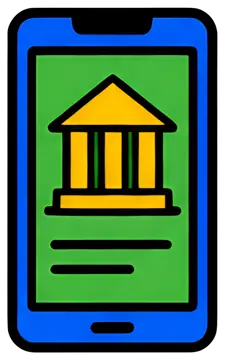 Mobile Banking Phone Icon