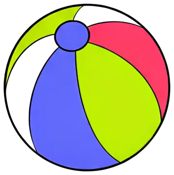 Colorful Beach Ball Icon