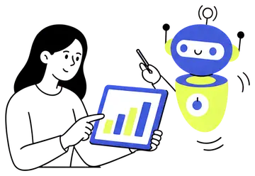 AI Assistant Explaining a Chart