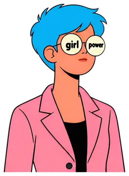 Character with Pixie Cut and Blazer