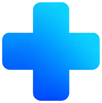Blue Medical Cross Icon