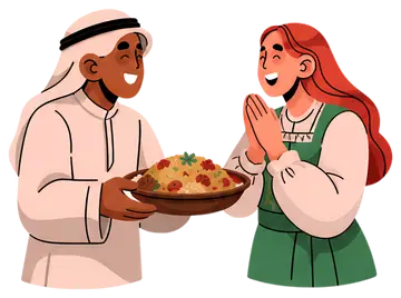 Cultural Exchange with Traditional Dish