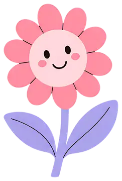 Friendly smiling sunflower illustration