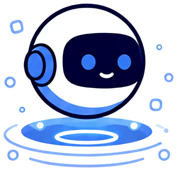 Futuristic assistant orb with halo