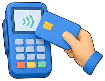 Contactless Payment Terminal with Card