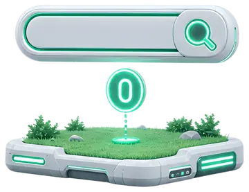 Search icon with zero results