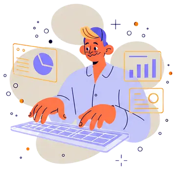 User Interacting with Holographic Keyboard