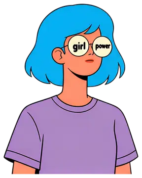 Character with Bob Haircut and Glasses