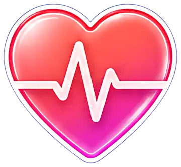 Stylized Heart with Pulse Line