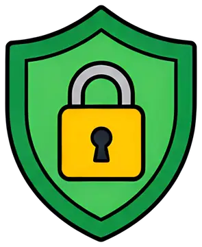 Secure Lock Shield Icon