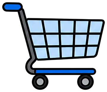 Stylized shopping cart icon