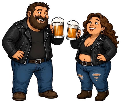 Happy friends toasting with beer mugs