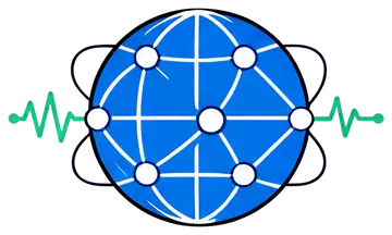 Interconnected Globe with Data Pulses