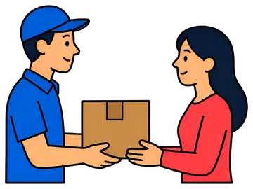 Courier Delivering a Package