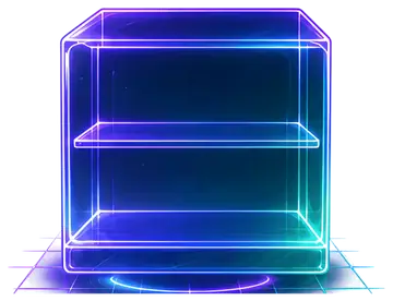 Neon Empty Display Case