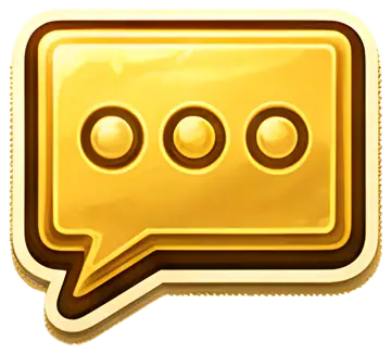 Glossy speech bubble chat icon