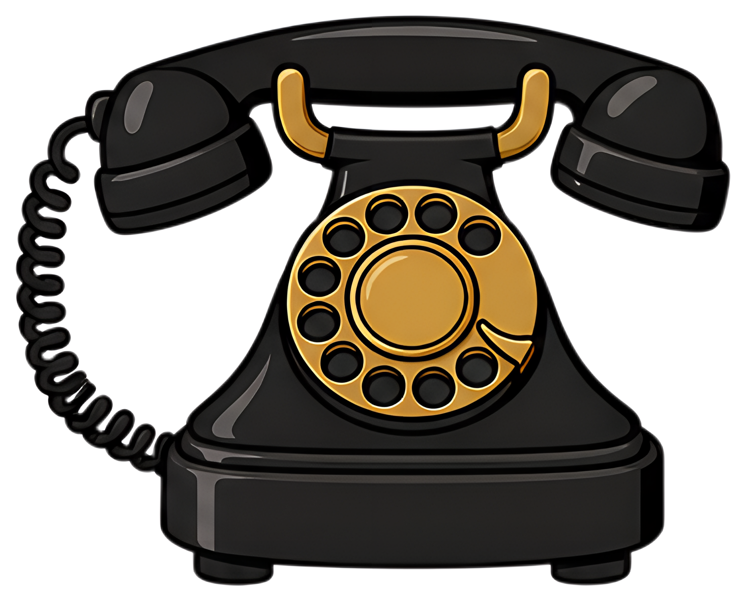 Vintage Black Rotary Telephone