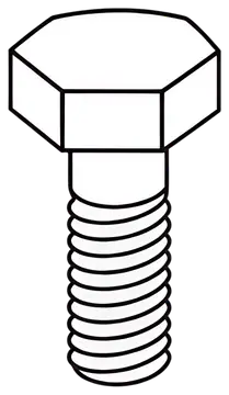 Hex Bolt Side View